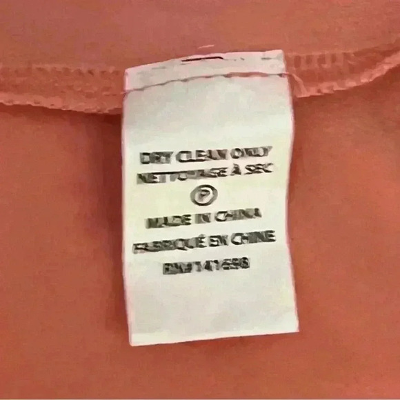 Ramy Brook Rosette Top with Gold Chain Detail in Deco Rose (Peach), Size XS. NWT - Picture 9 of 11